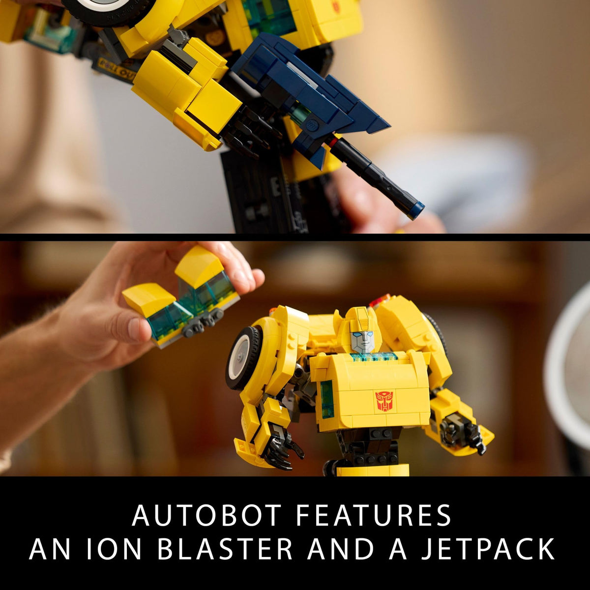 LEGO Icons Transformers Bumblebee Action Figure, 10338