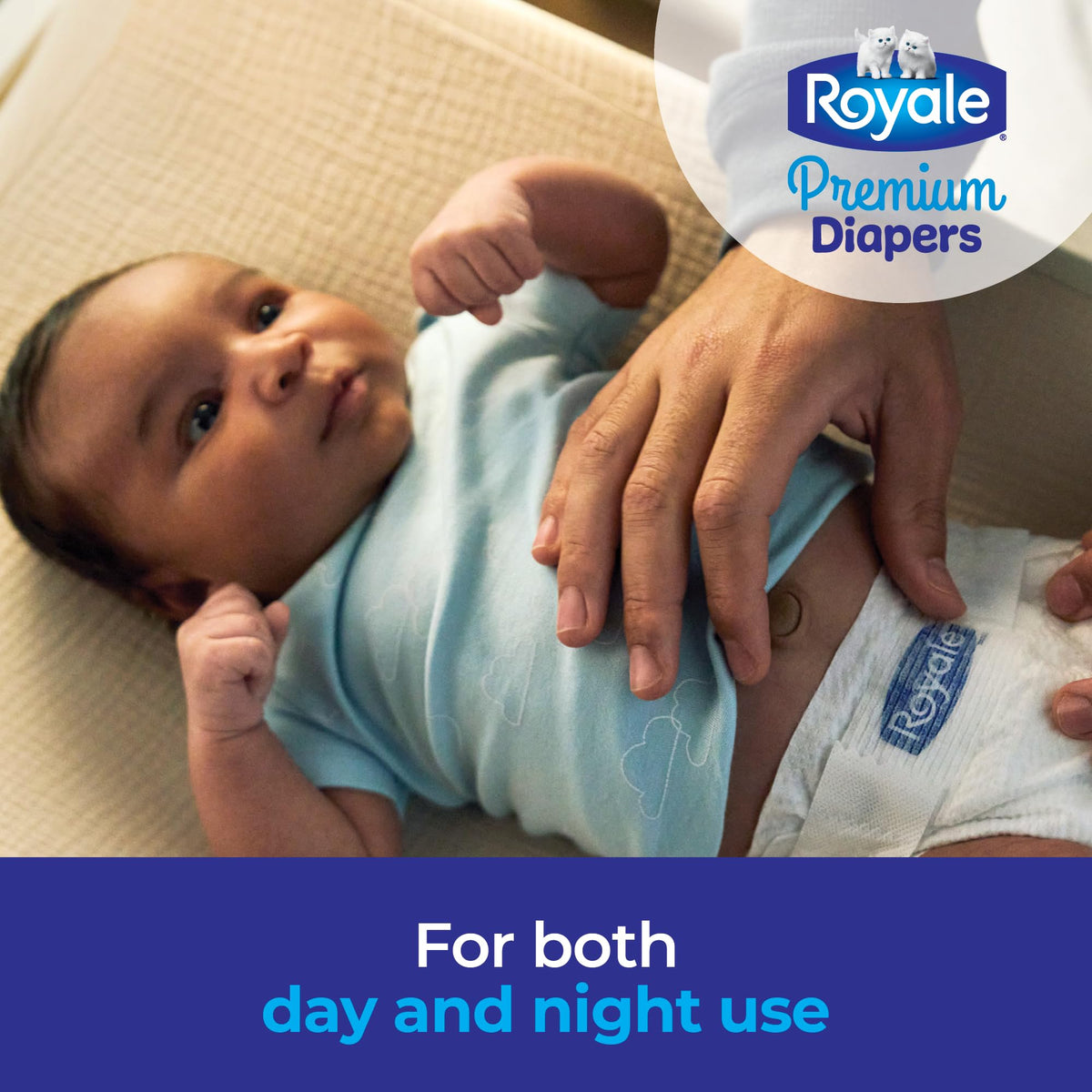Royale Premium Diapers, Size 2 (12-18 lb), 186 Count