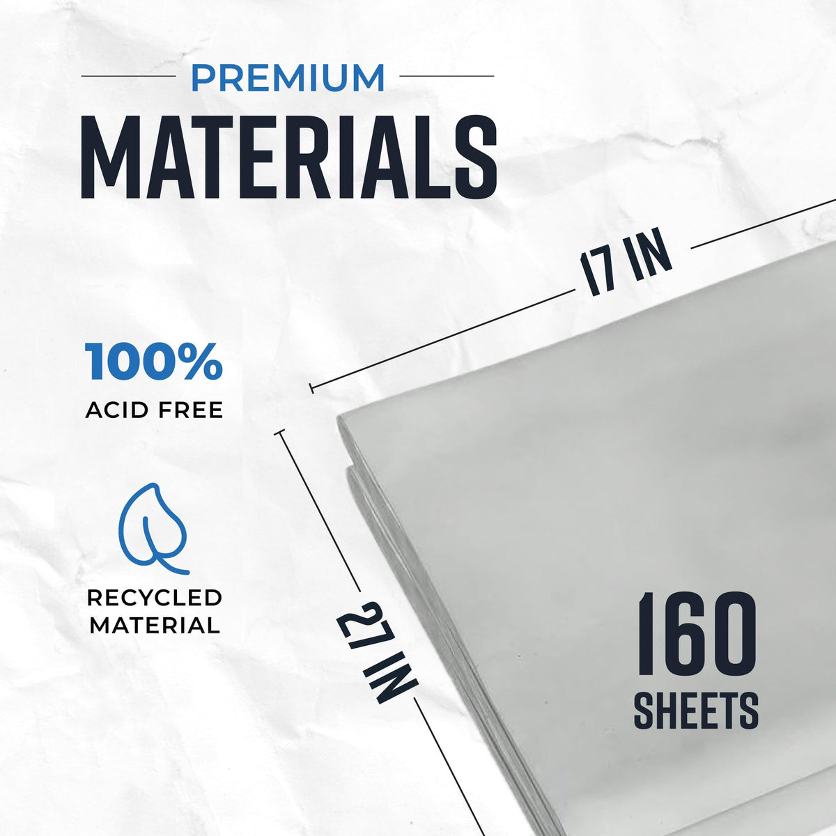 Bryco Goods Newsprint Packing Paper, 5lb, 160 Sheets, 27" x 17"