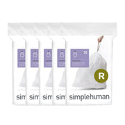 simplehuman Code R Custom Fit Liners, 10 L / 2.6 Gal, 100 Count