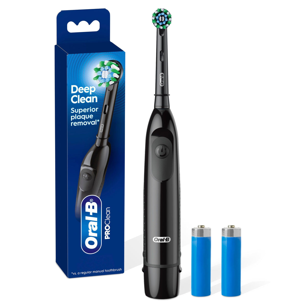 Oral B Pro Clean Battery Toothbrush, Deep Clean, Black
