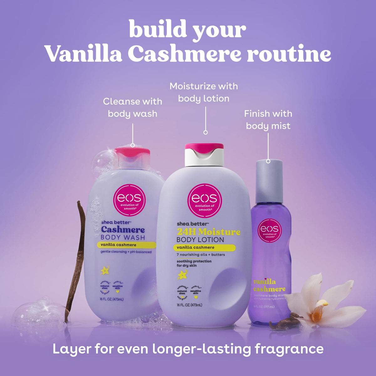 Shea Better 24H Moisture Body Lotion, Vanilla Cashmere