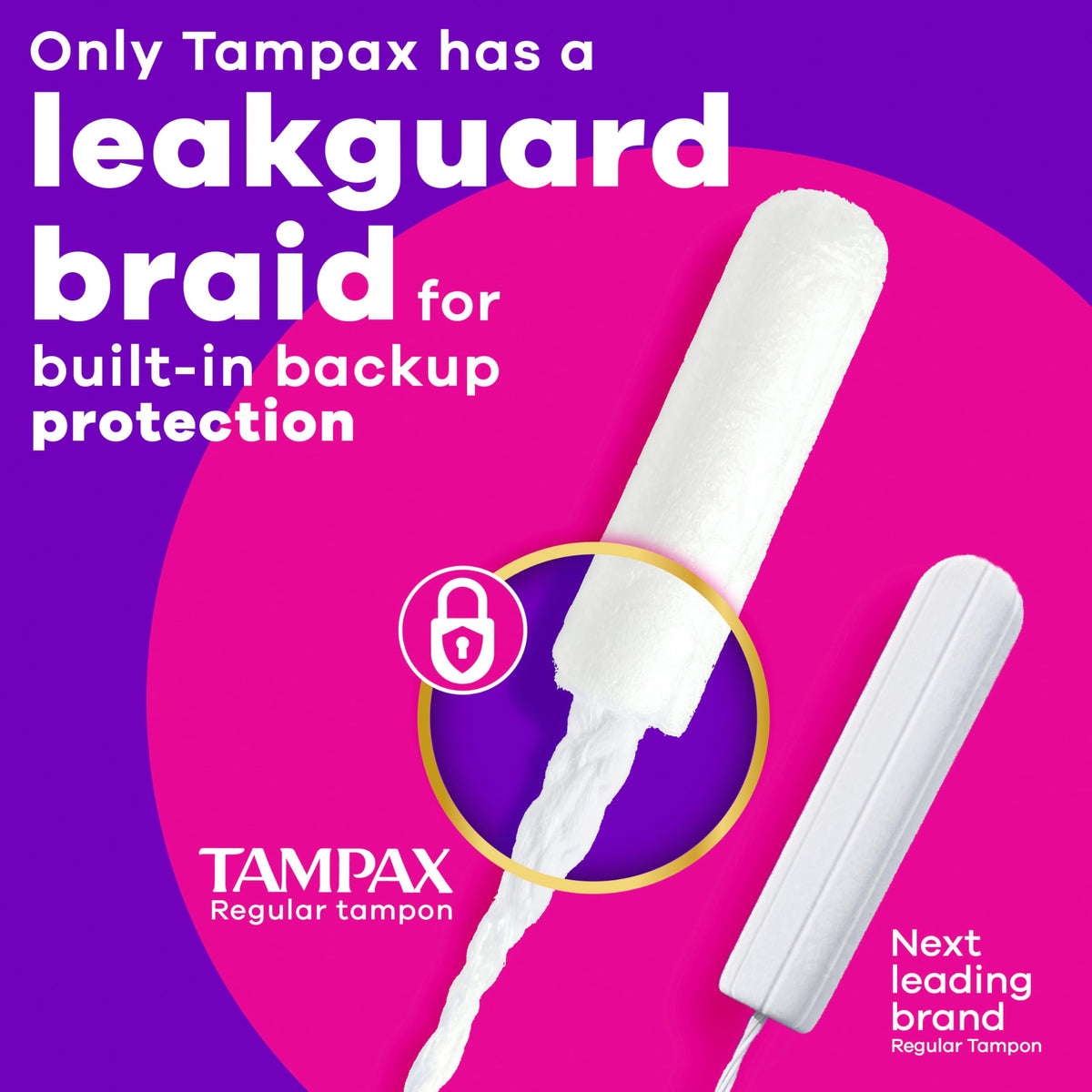 Tampax Radiant Tampons Multipack, Regular/Super, Unscented, 84 Count