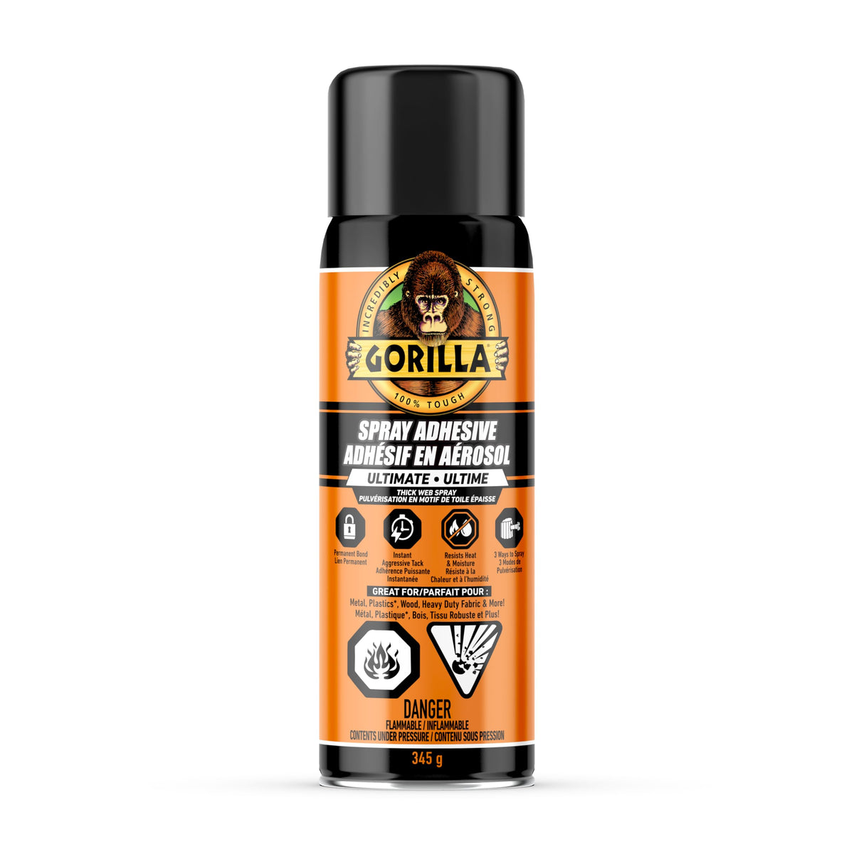 Gorilla Ultimate Multi Surface Spray Adhesive, 345g