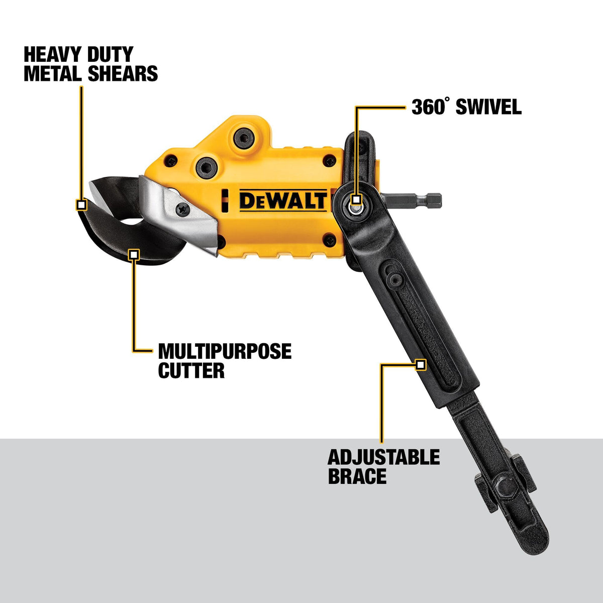 DEWALT DWASHRIR Impact Ready Shears Attachment