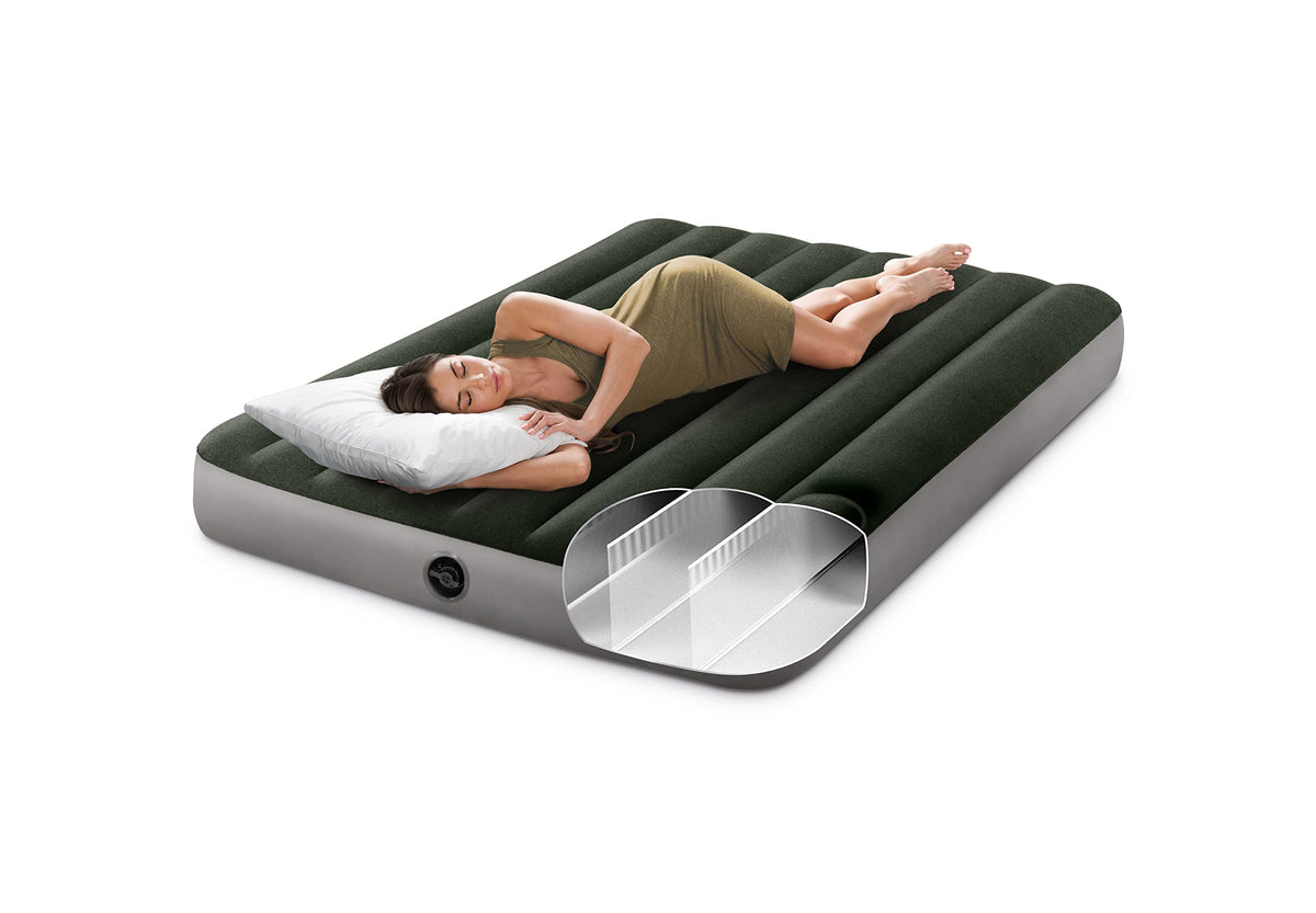 Intex 64778E Dura-Beam Prestige Air Mattress, Full, Pump Included
