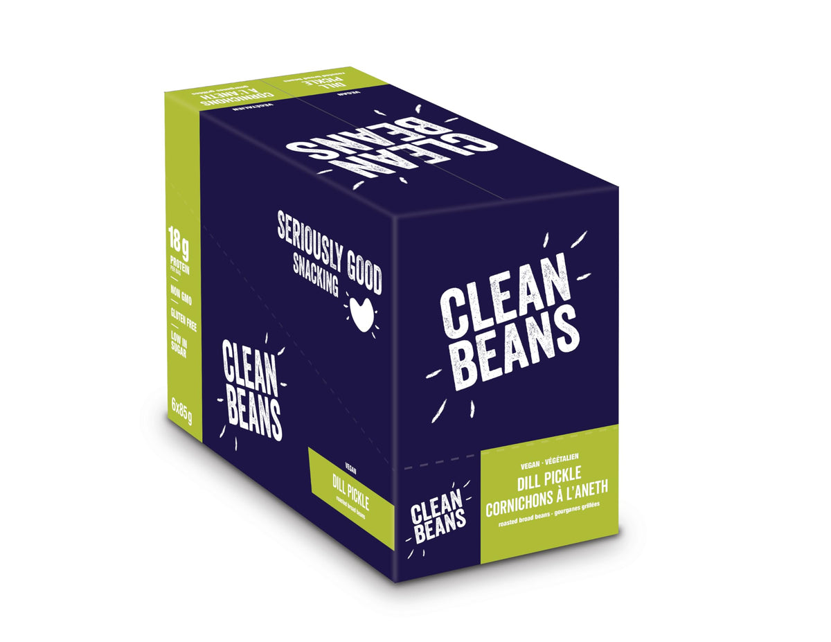 NutraPhase Clean Beans Roasted Broad Bean Snacks, Dill Pickle