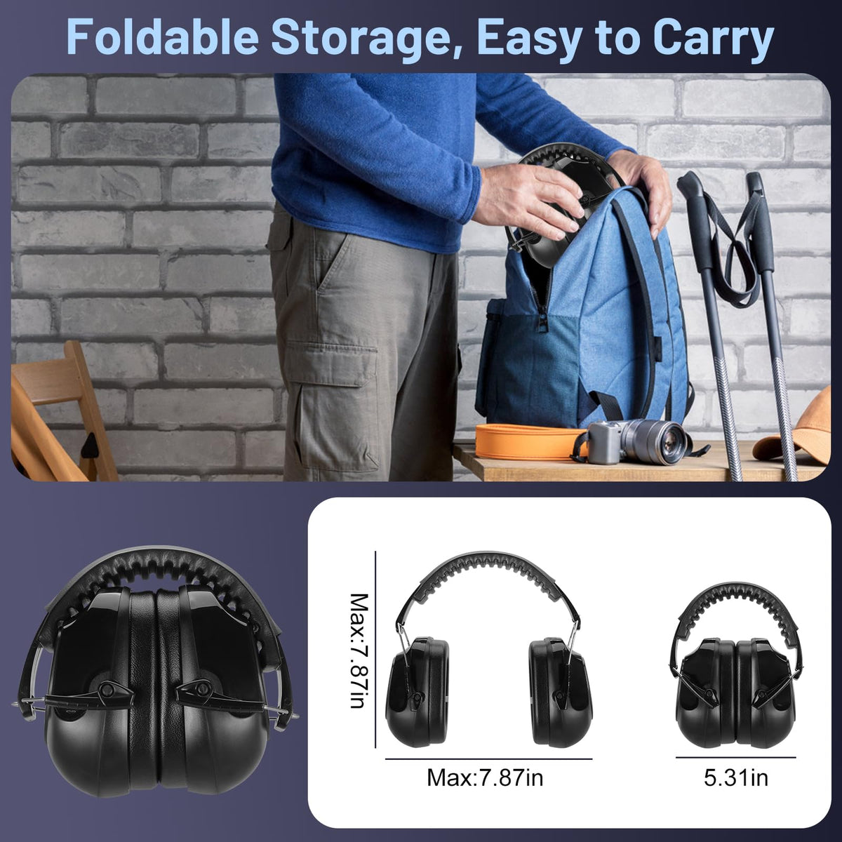 Floriogra Noise Reduction Ear Muffs, SNR 35 dB, 2 Pack