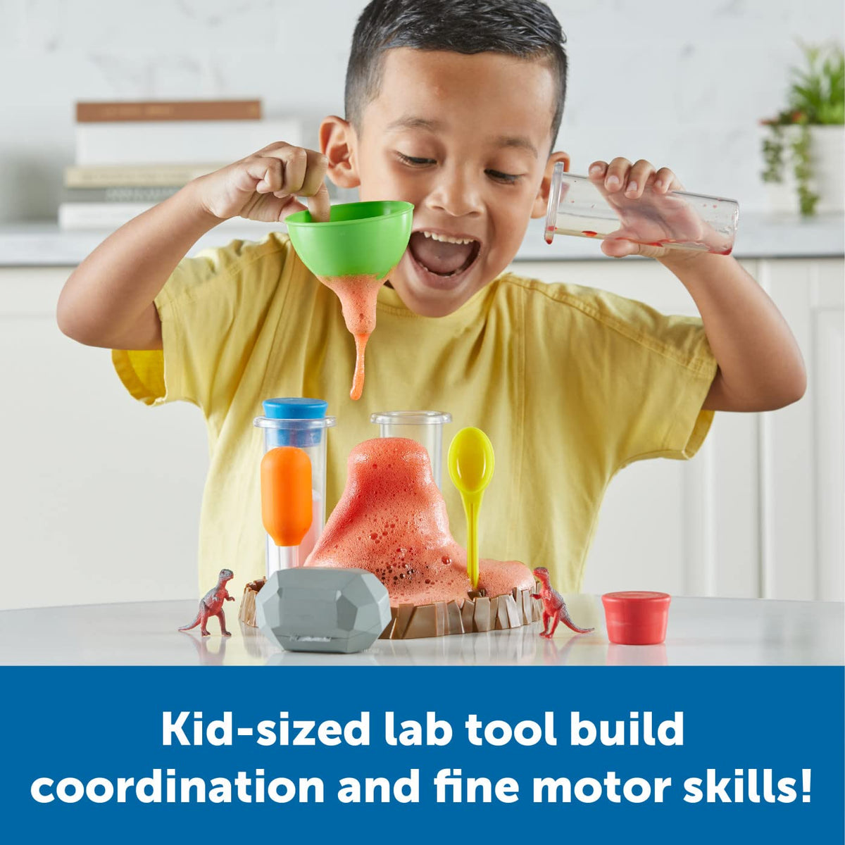Learning Resources Fizzy Volcano Science Lab, 13 Pieces, Ages 4+