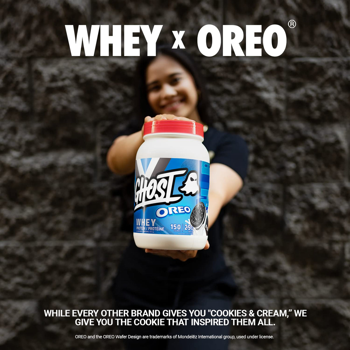Ghost Whey Protein Powder, Oreo, 2lb