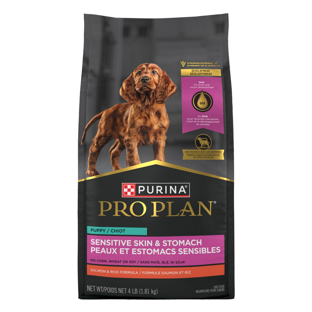 Purina Pro Plan Dry Puppy Food, Salmon & Rice, 1.81 kg