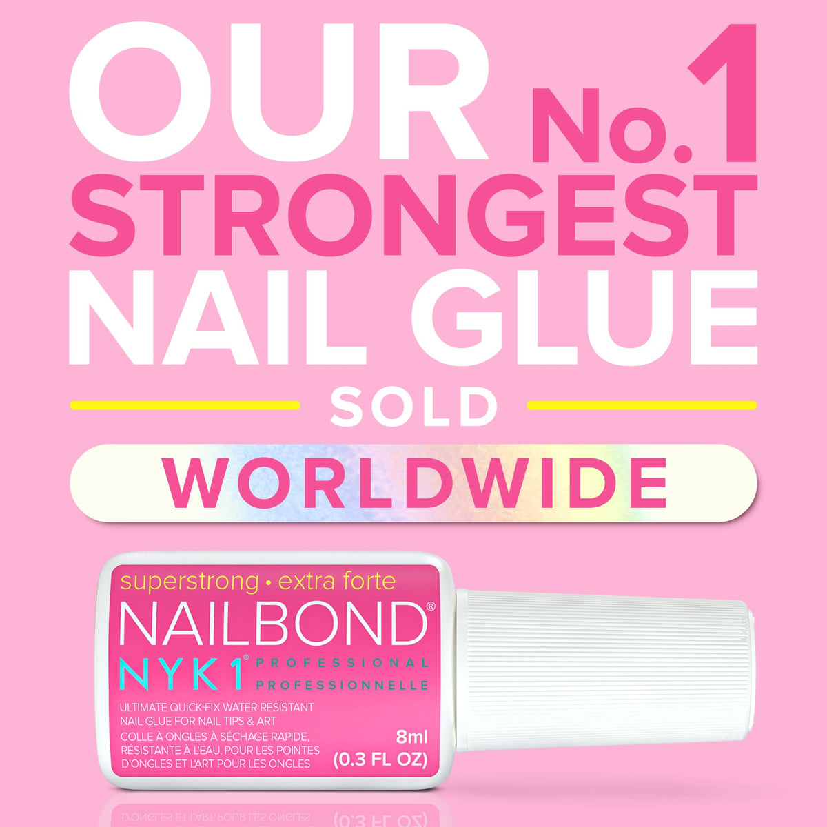 NYK1 Super Strong Nail Glue for Press-On Nails, 8 mL