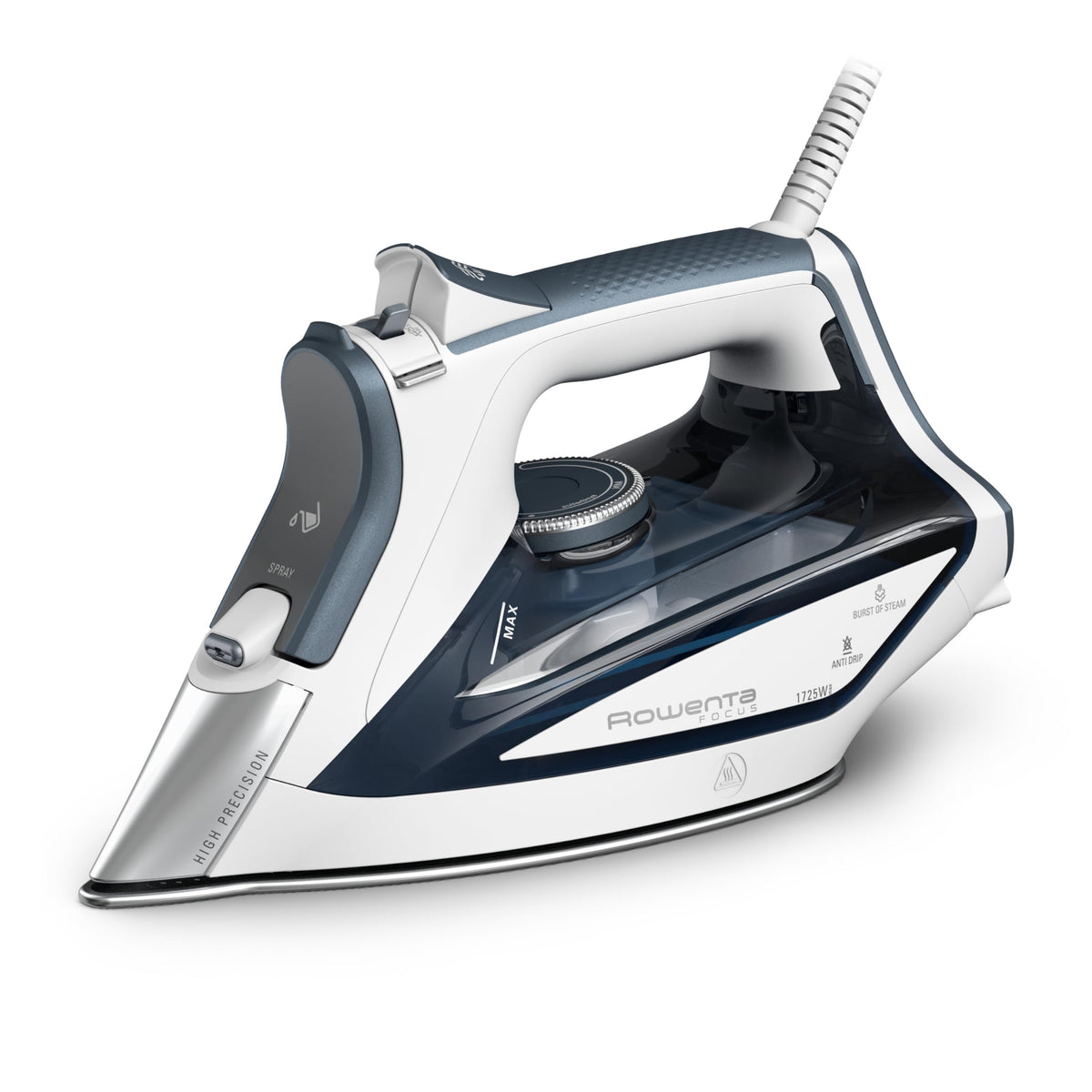 Rowenta Focus Excel Steam Iron, 1725 W, DW5280, Grey