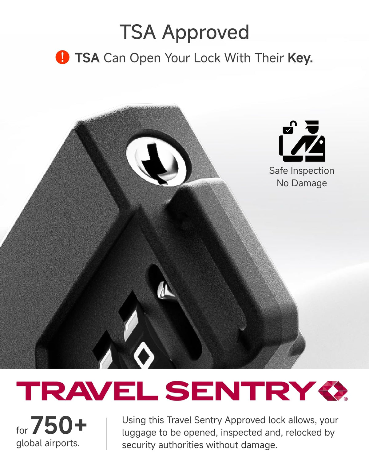 LUGGEX TSA Luggage Lock
