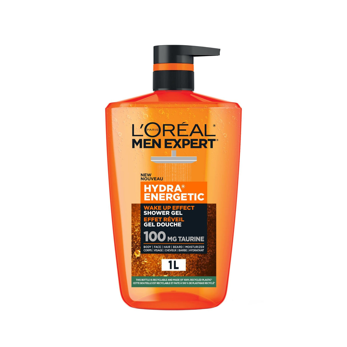 L'Oréal Paris Men Expert Hydra Energetic Shower Gel, 1 L