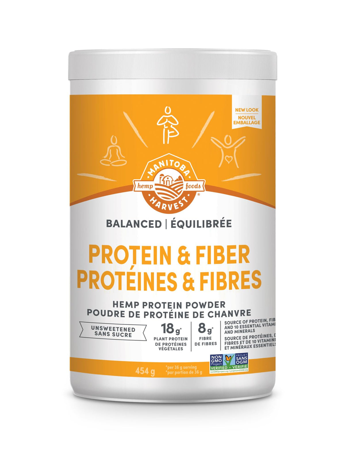 Manitoba Harvest Hemp Yeah! Protein + Fibre Powder, Unsweetened, 454 g