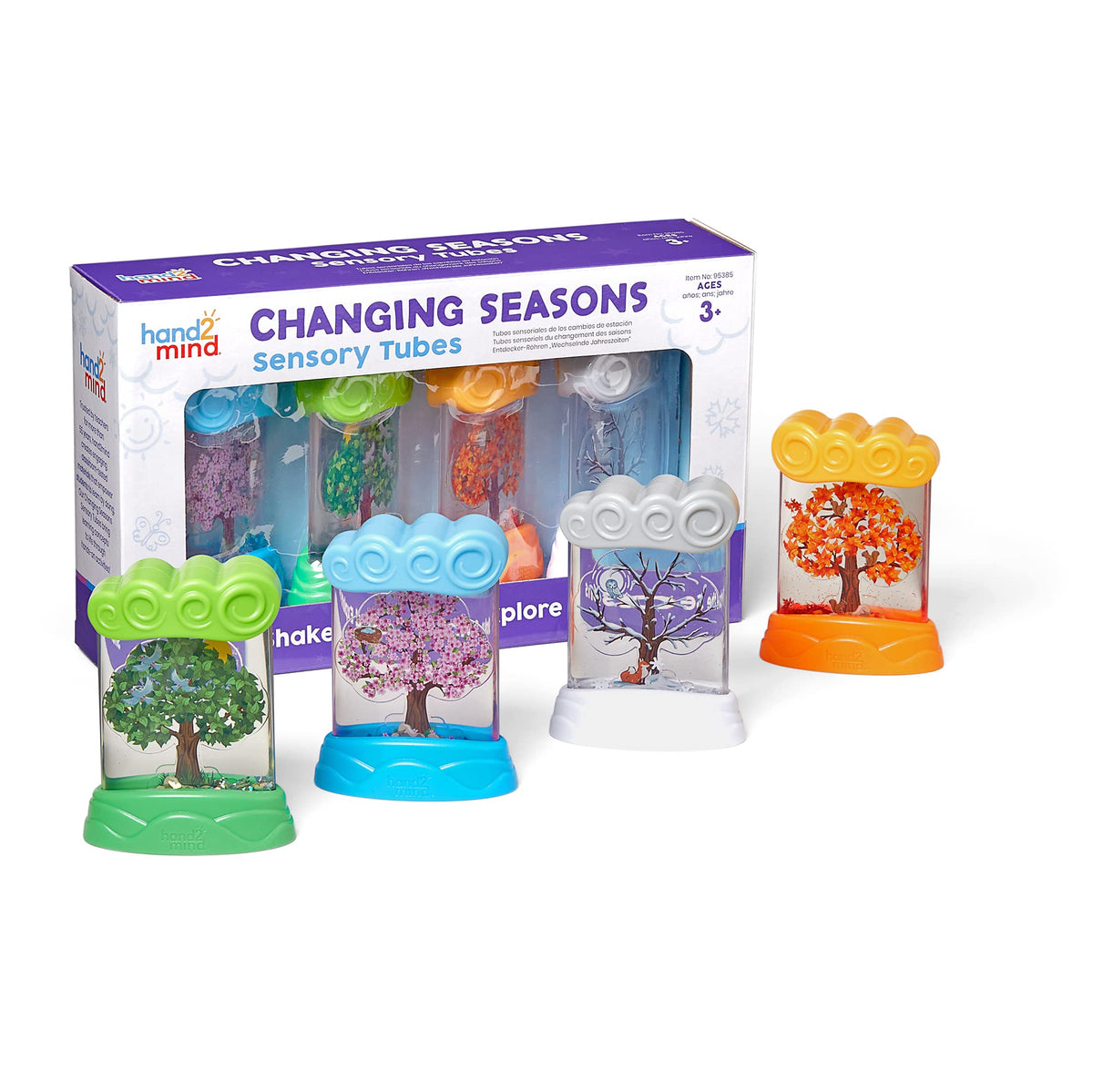 hand2mind Changing Seasons Sensory Tubes, Ages 3-5