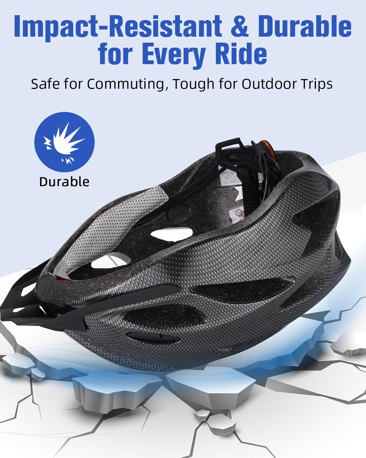 Zacro Adult Bike Helmet with Detachable Sun Visor
