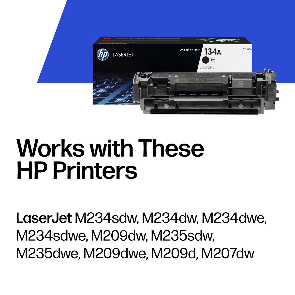 HP 134A (W1340A) Toner Cartridge, Black