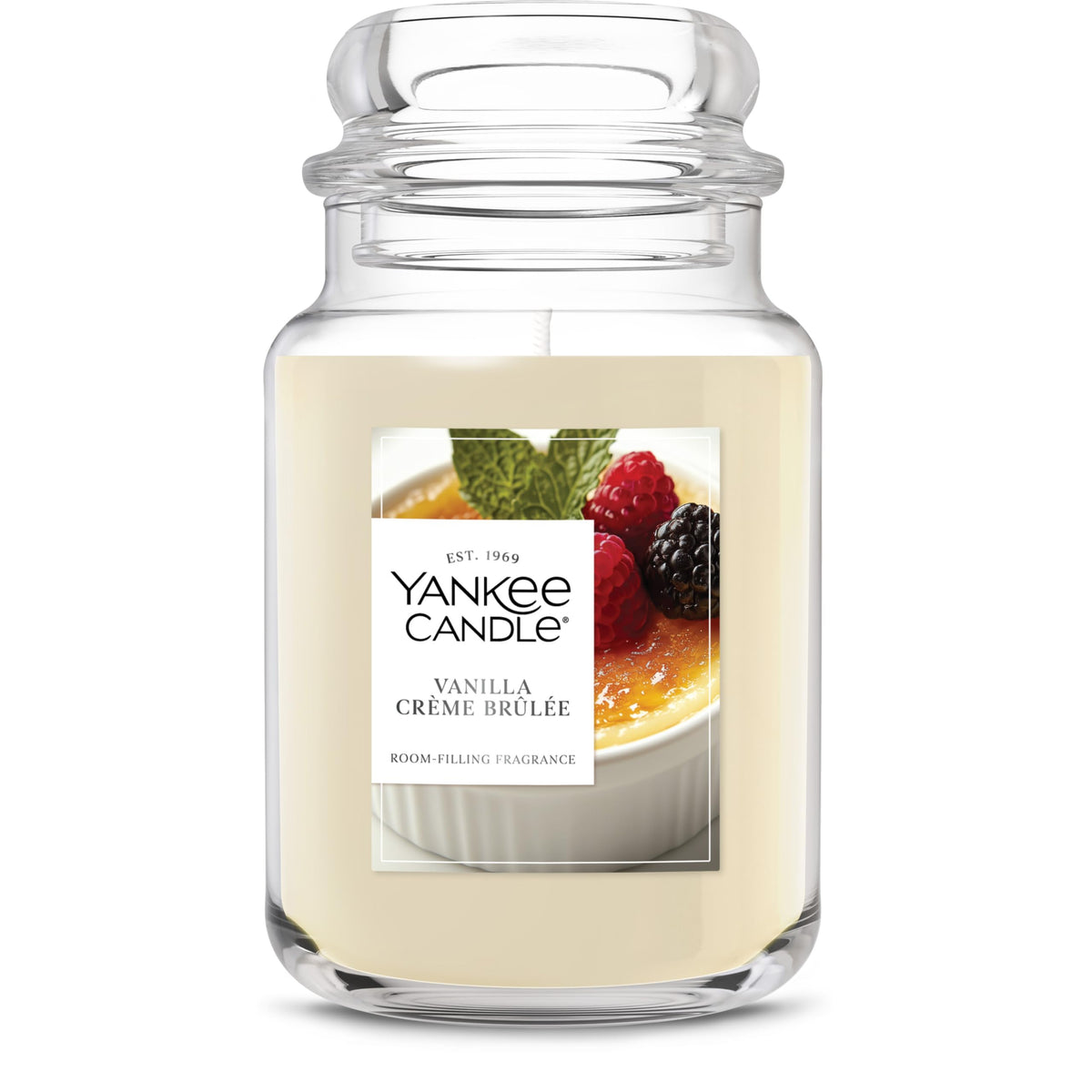 Yankee Candle Large Jar Scented Candle, Vanilla Crème Brulee, 22oz