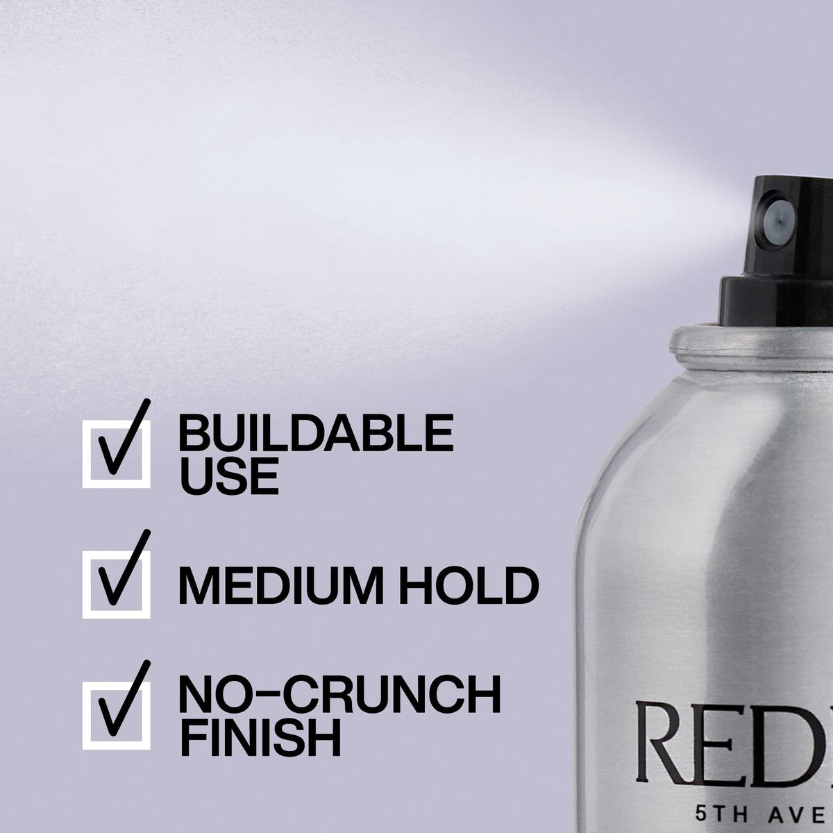 Redken Brushable Hairspray 12, Flexible Medium Hold, 278 g
