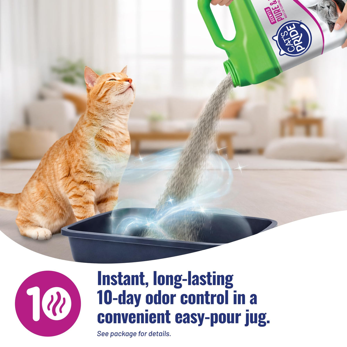Cat's Pride Lightweight Clumping Litter, Pure & Fresh, 10 Pounds