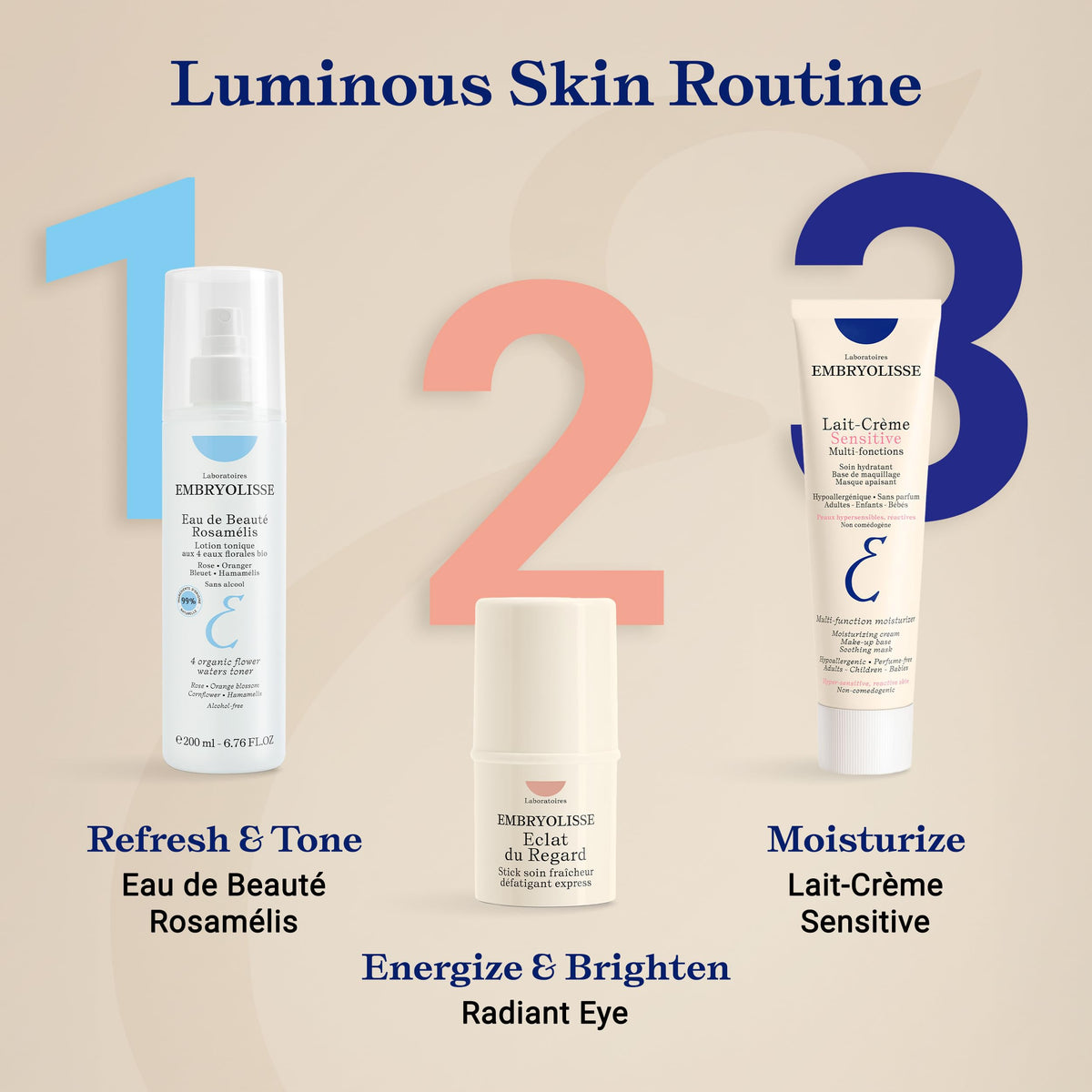 Embryolisse Lait-Crème Sensitive Moisturizer, Fragrance Free, 30 mL