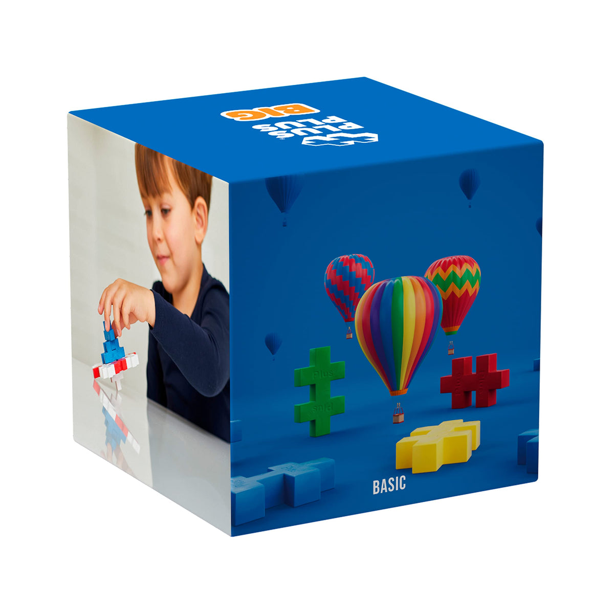 PLUS PLUS Big Basic Colors Mix Building Blocks, 30 x 50 mm, 100 Pcs