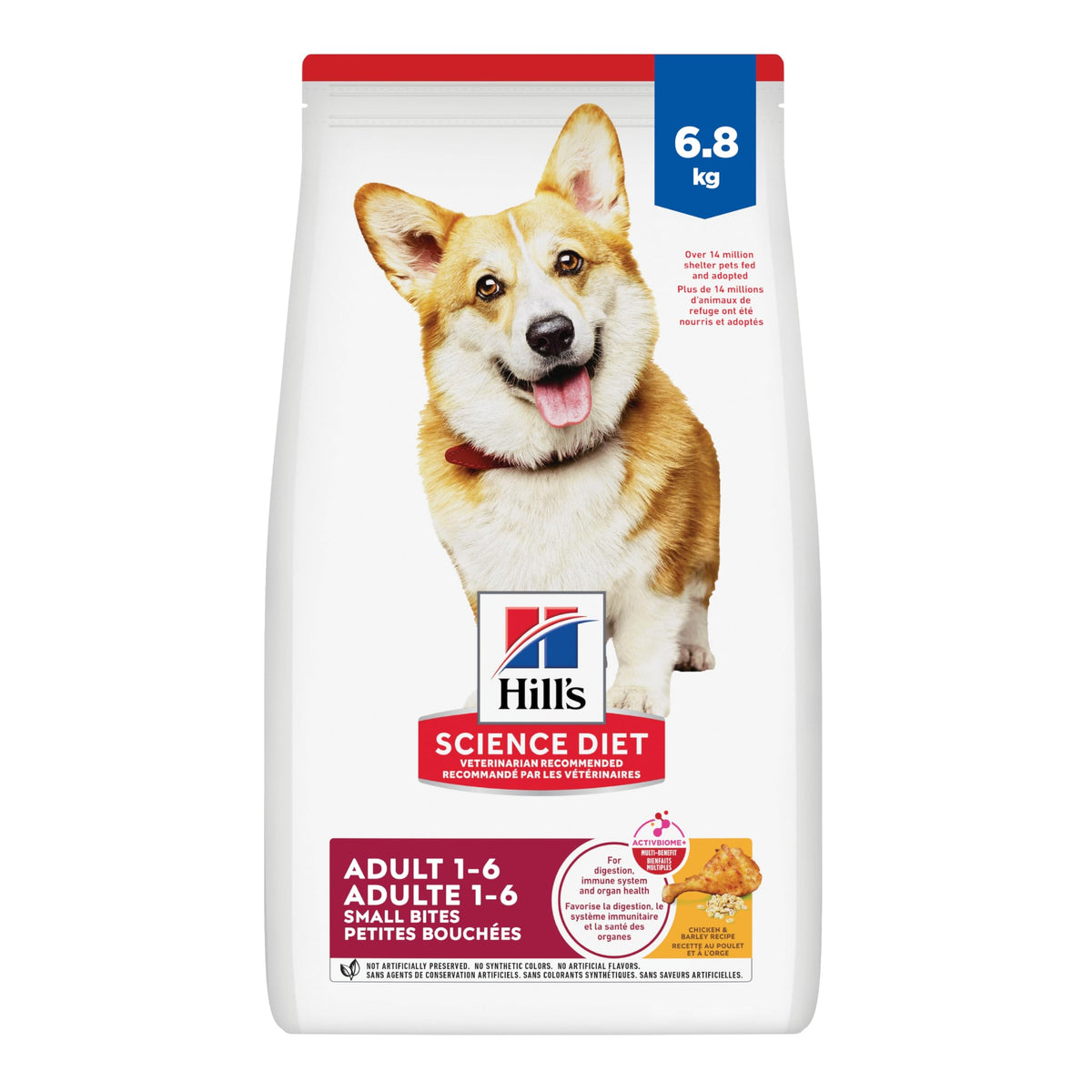 Hill's Science Diet Adult Small Bites Chicken & Barley, 6.8 kg