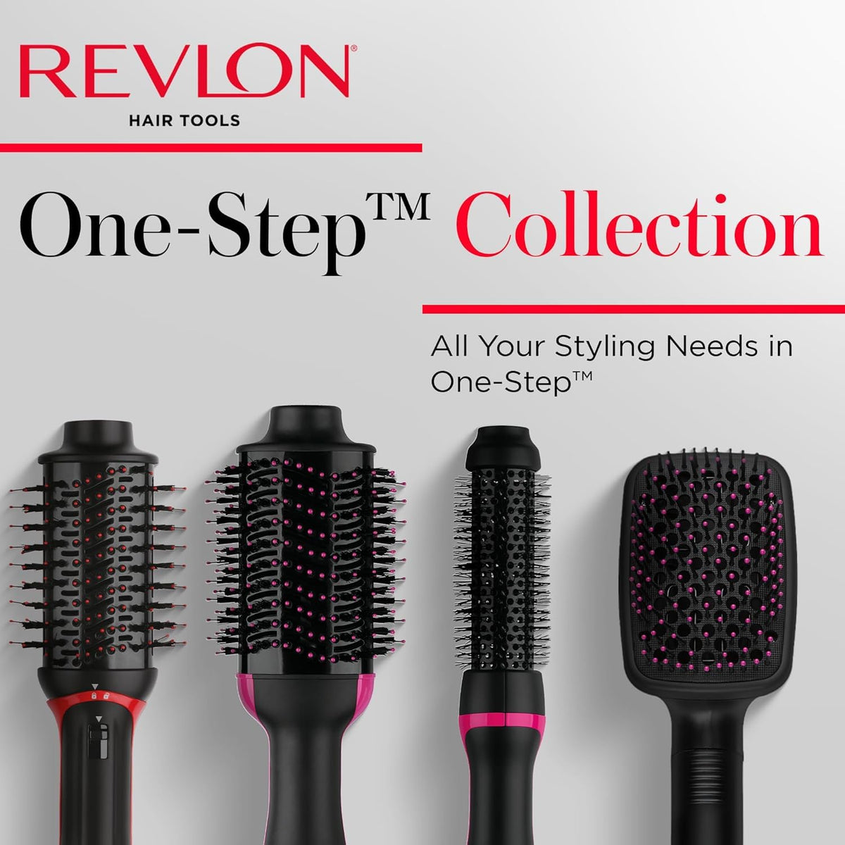 Revlon RVDR5292F One-Step Root Booster, 1.5 inch Round Brush, Black