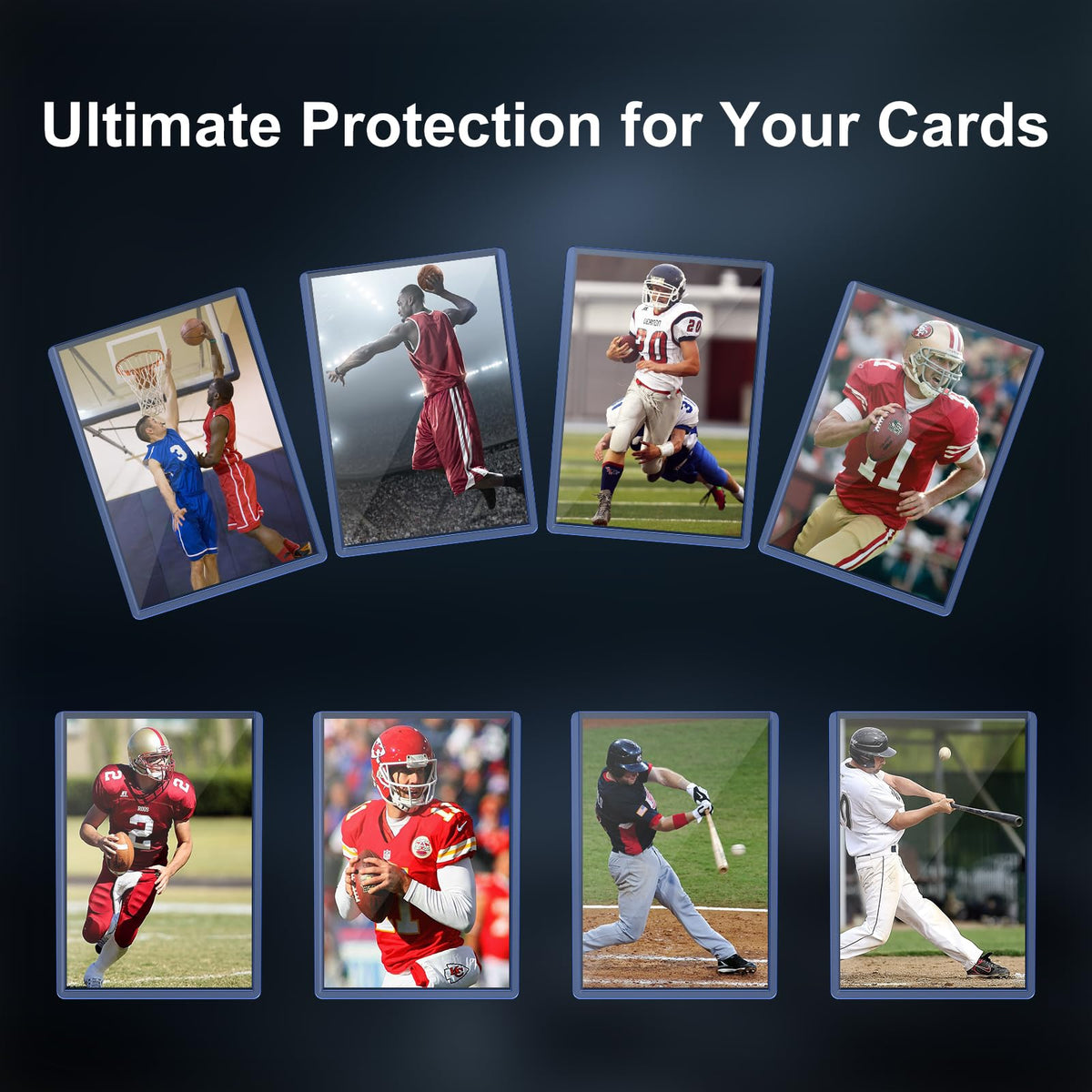 Hockey Card Top Loaders & Soft Sleeves, 3" x 4" (200 Count)
