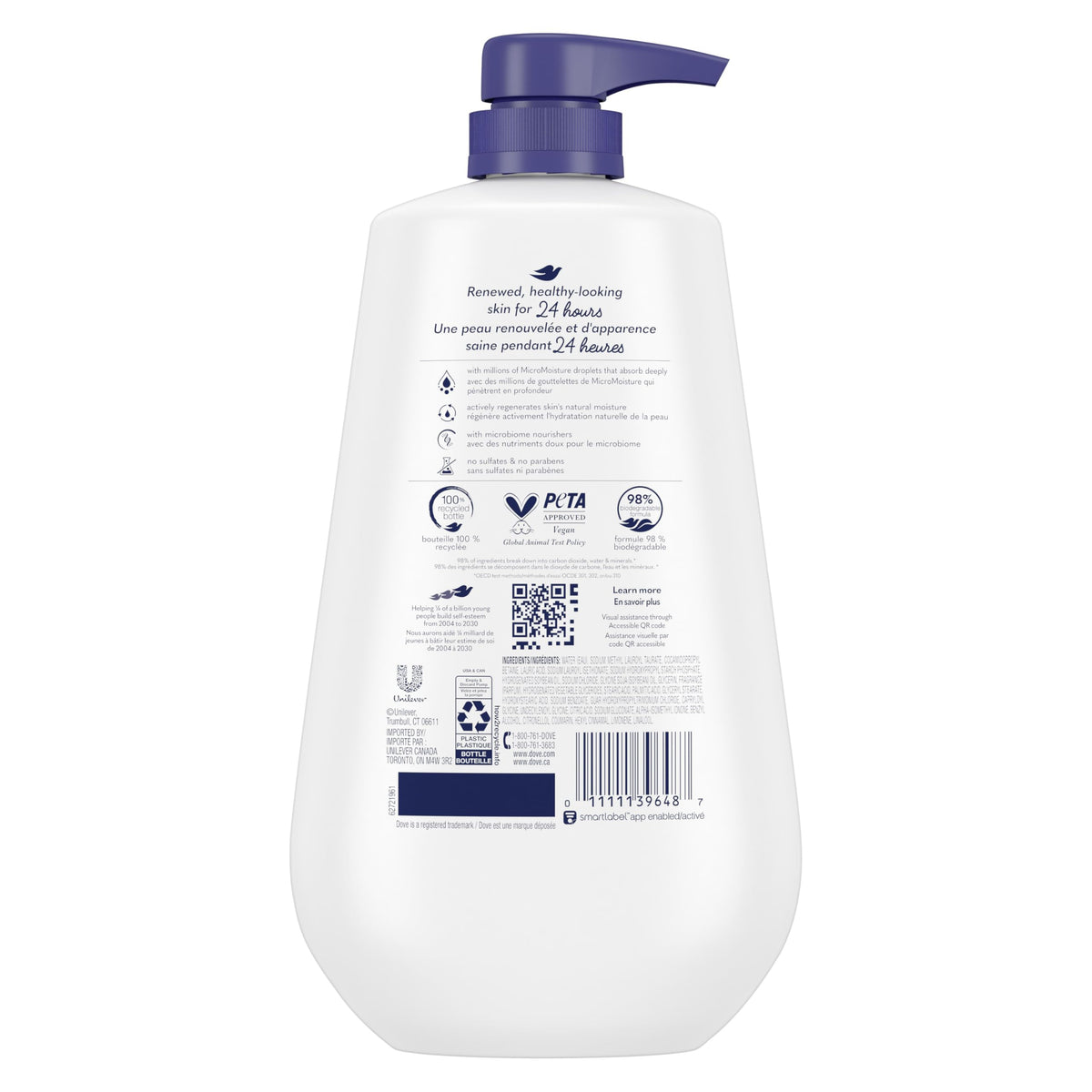 Dove Deep Moisture Body Wash, 905 ml (2 Pack)