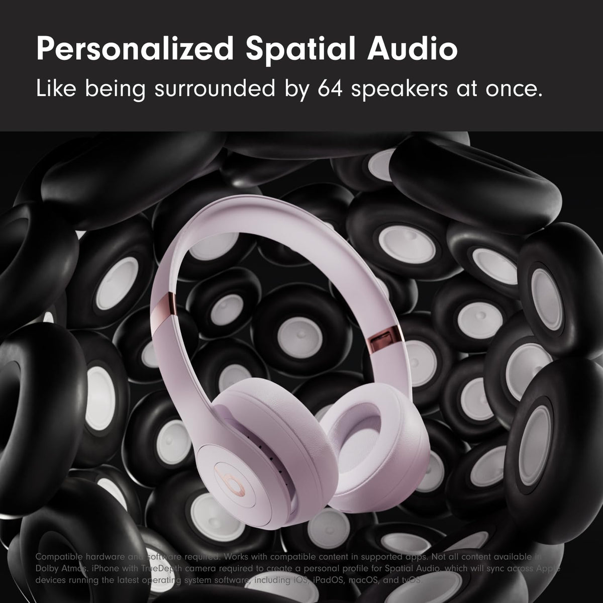 Beats Solo 4 Wireless On-Ear Headphones, Cloud Pink