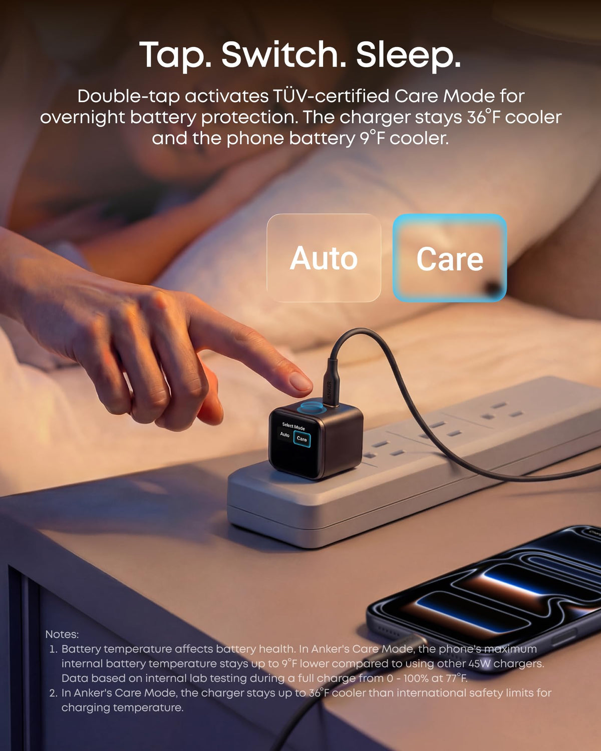 Anker Nano 45W USB-C Charger with Smart Display, No Cable