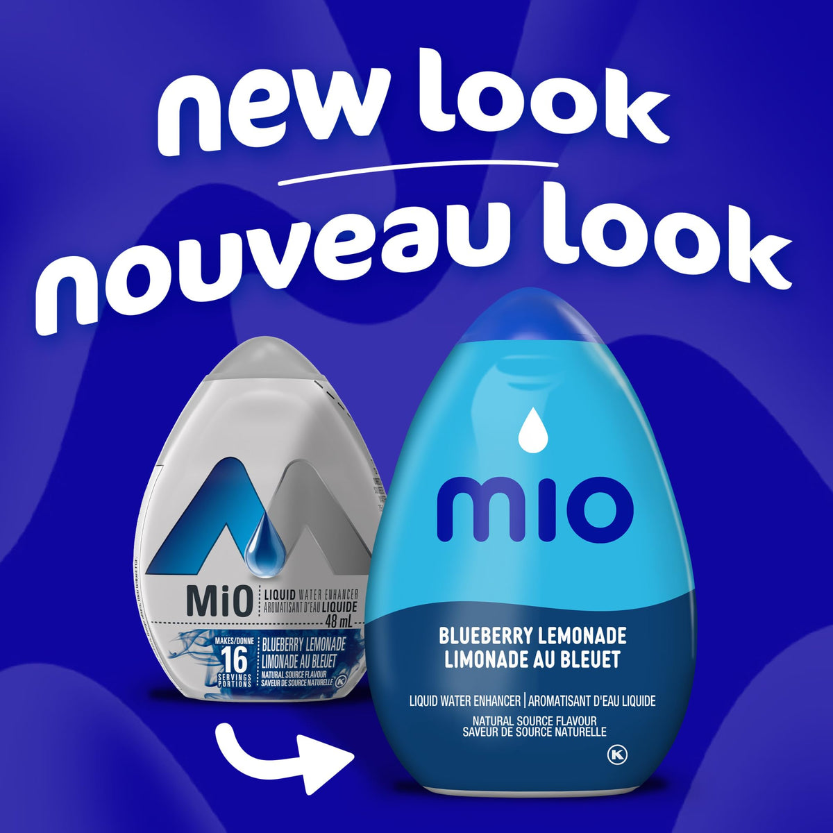 Mio Blueberry Lemonade Liquid Water Enhancer, 48 mL, Pack of 12