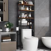 4-Tier Over-The-Toilet Storage Rack, Vintage Brown