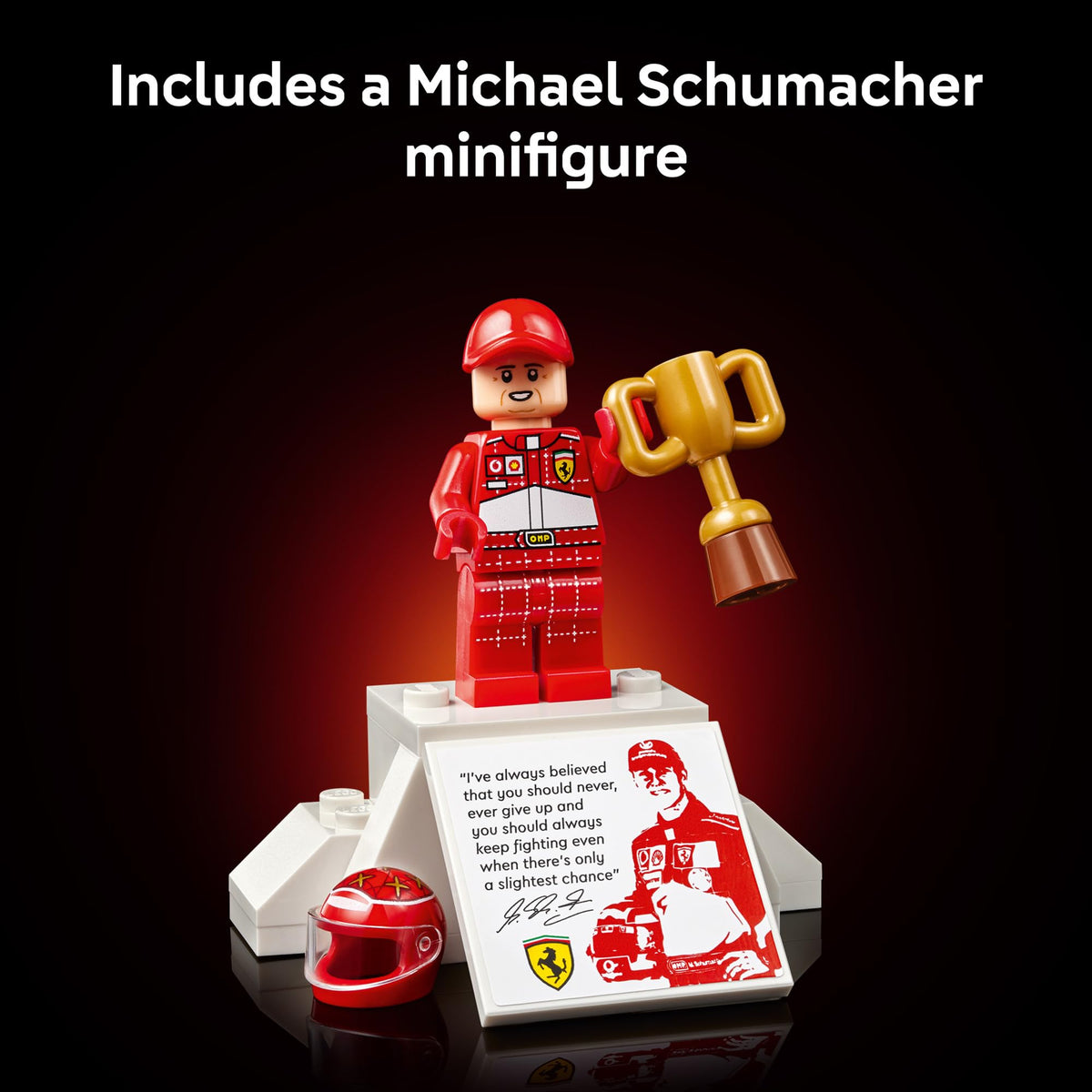 LEGO Icons Ferrari F2004 and Michael Schumacher Building Set, 11375