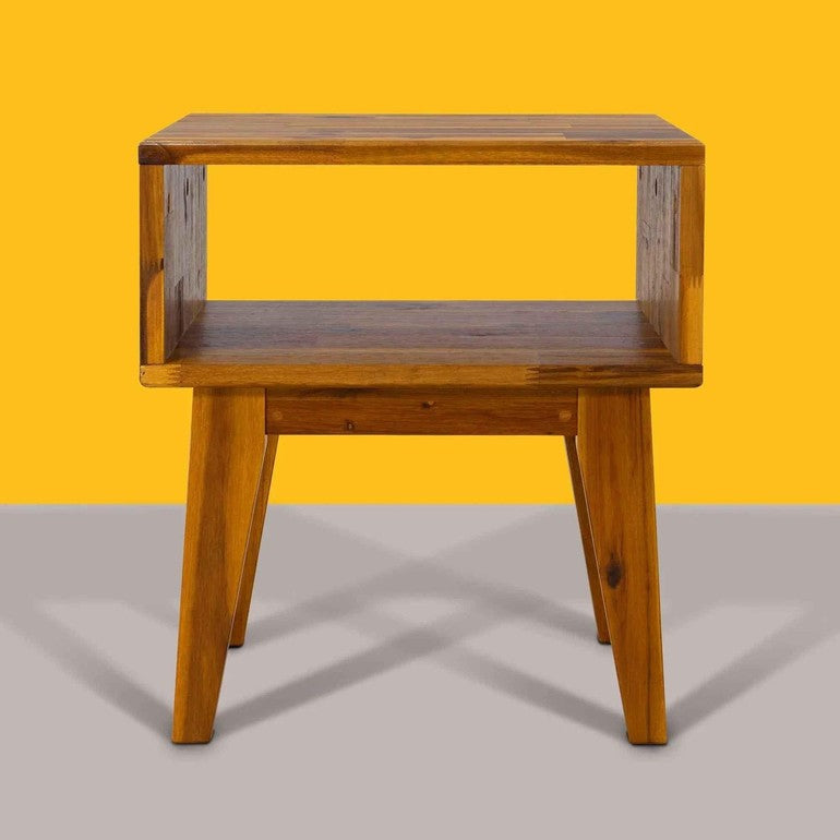 Serena Solid Acacia Wood Nightstand