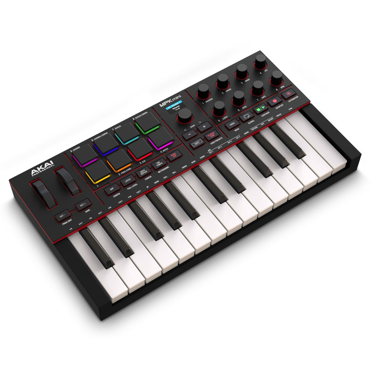Akai Professional MPK Mini IV 25-Key MIDI Keyboard Controller, Black