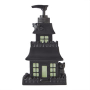 SKL Home Haunted House Glow-in-the-Dark Soap Dispenser, Black