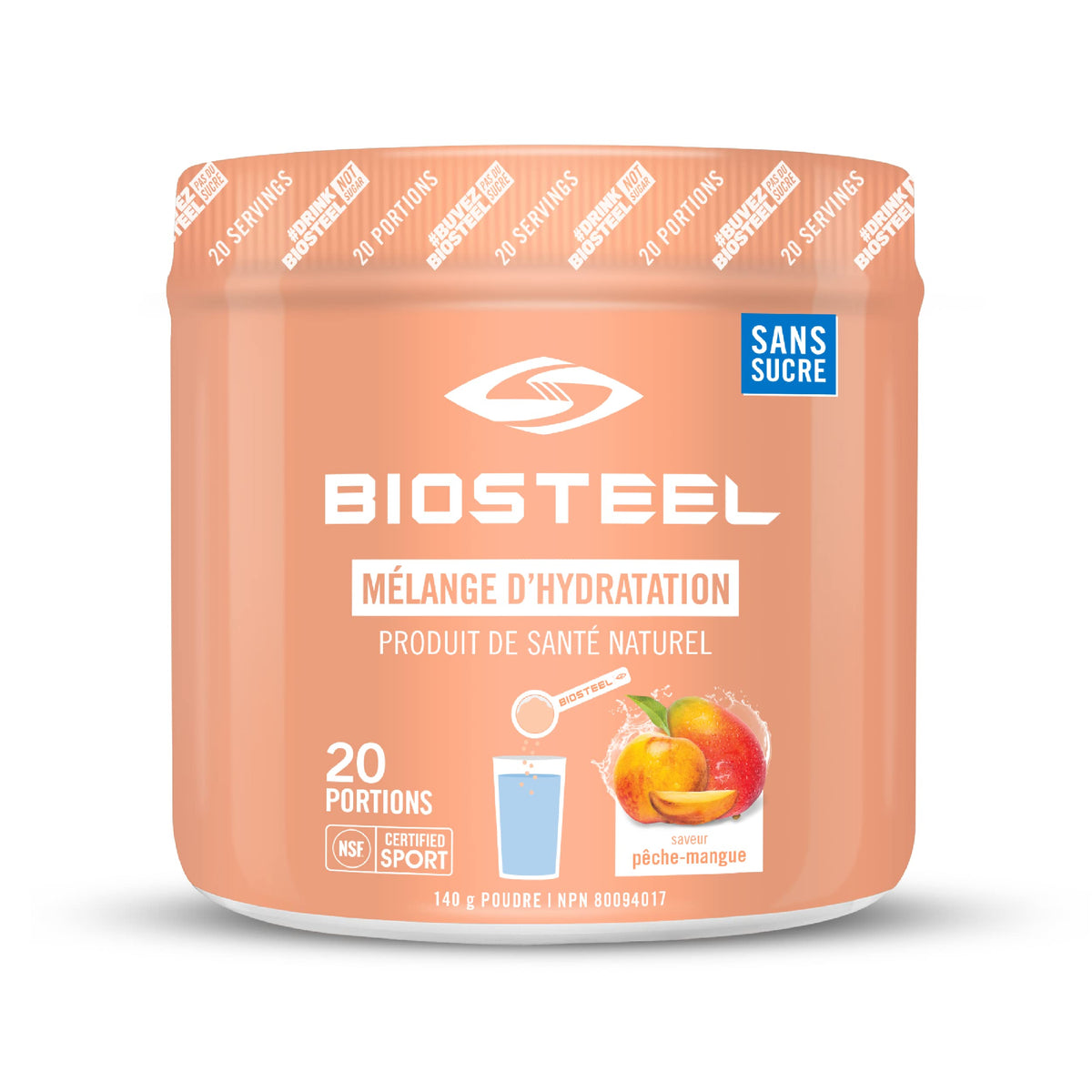 BioSteel Hydration Mix, Peach Mango, 20 Servings
