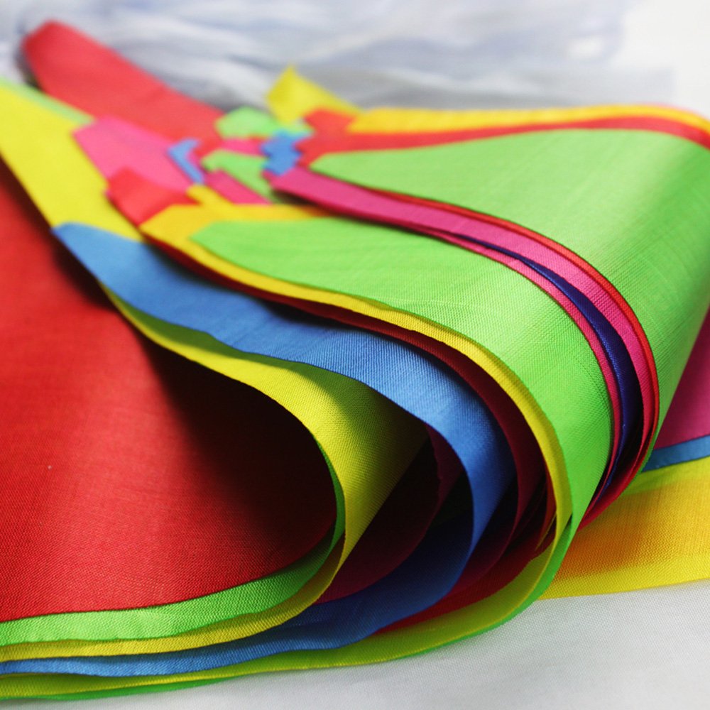 LOOPJOYGAME Multicolour Nylon Pennant Flag Banner, 263 ft (250 Flags)