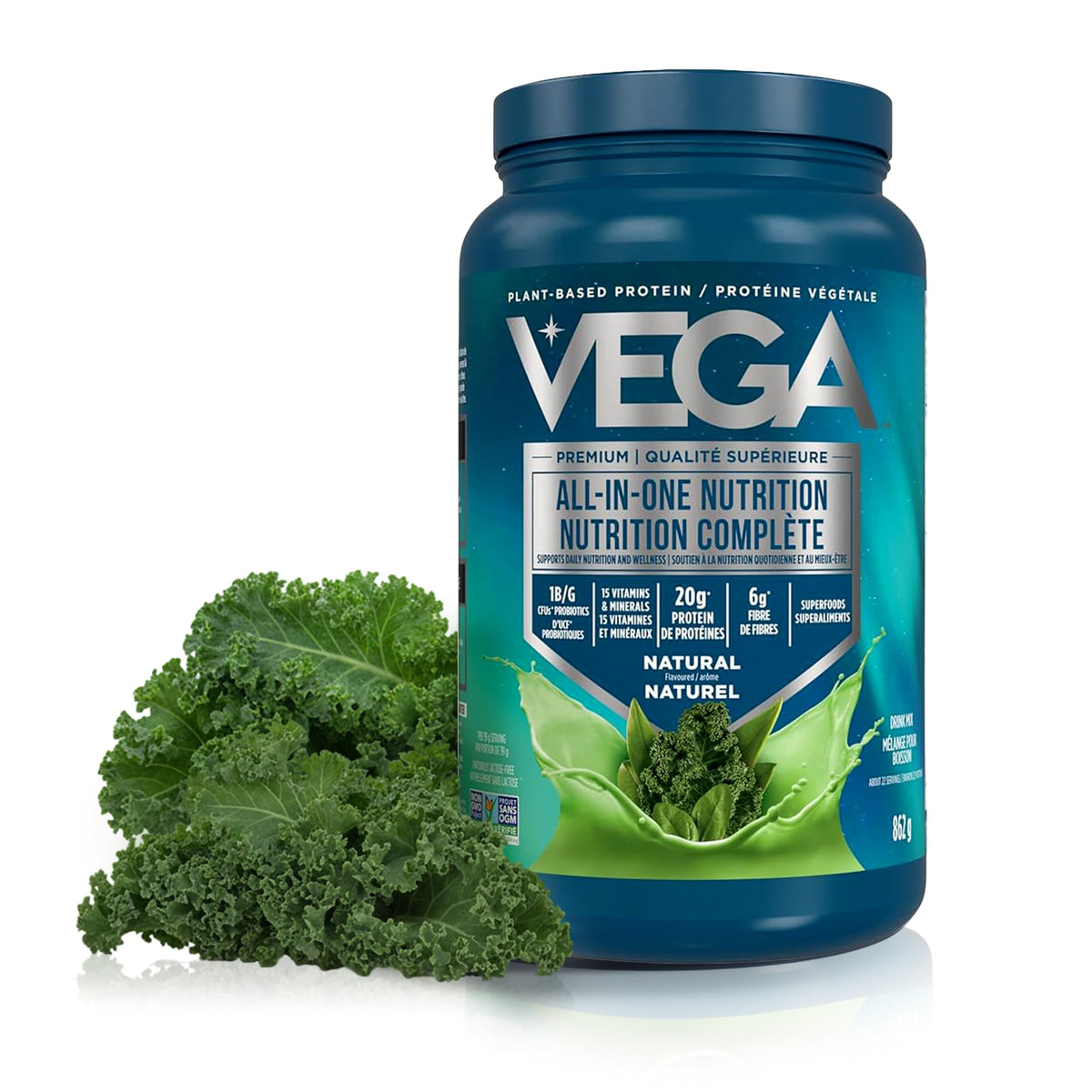 Vega Premium All-in-One Protein Powder, Natural, 862 g