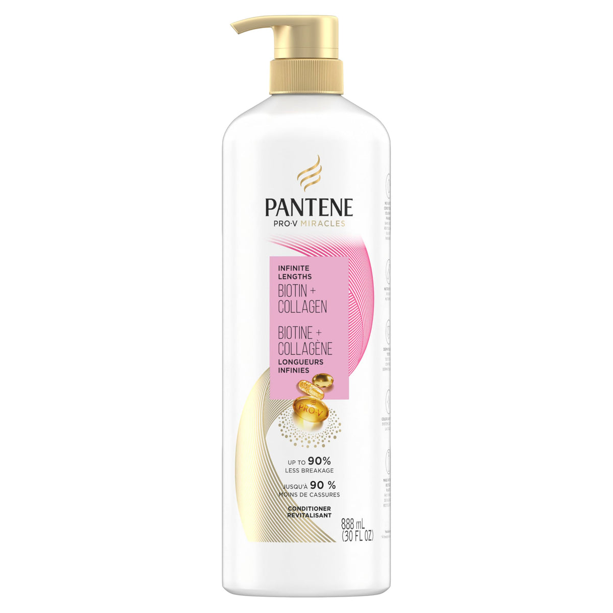 Pantene Pro-V Infinite Lengths Biotin + Collagen Conditioner, 888 mL