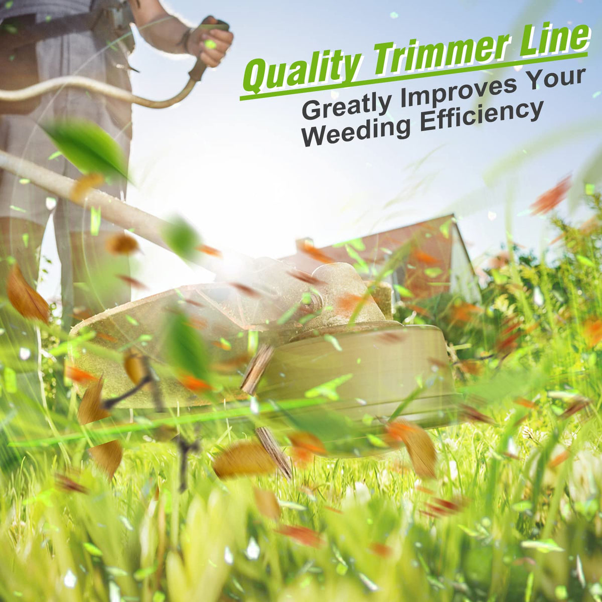 Replacement Trimmer String for Ryobi One+, AC80RL3, 0.080 in, 15 Pcs