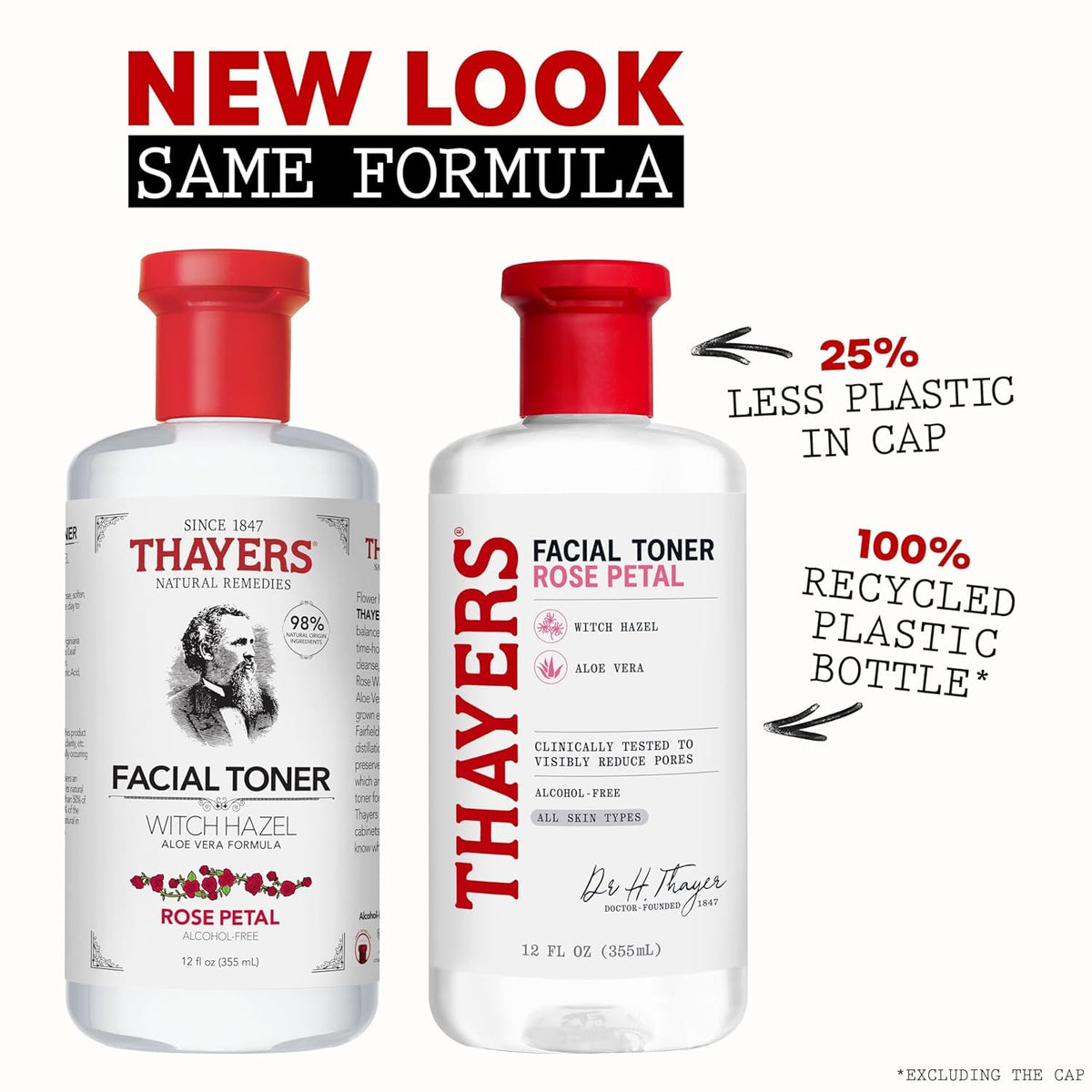 Thayers Rose Petal Witch Hazel Facial Toner, 355 ml