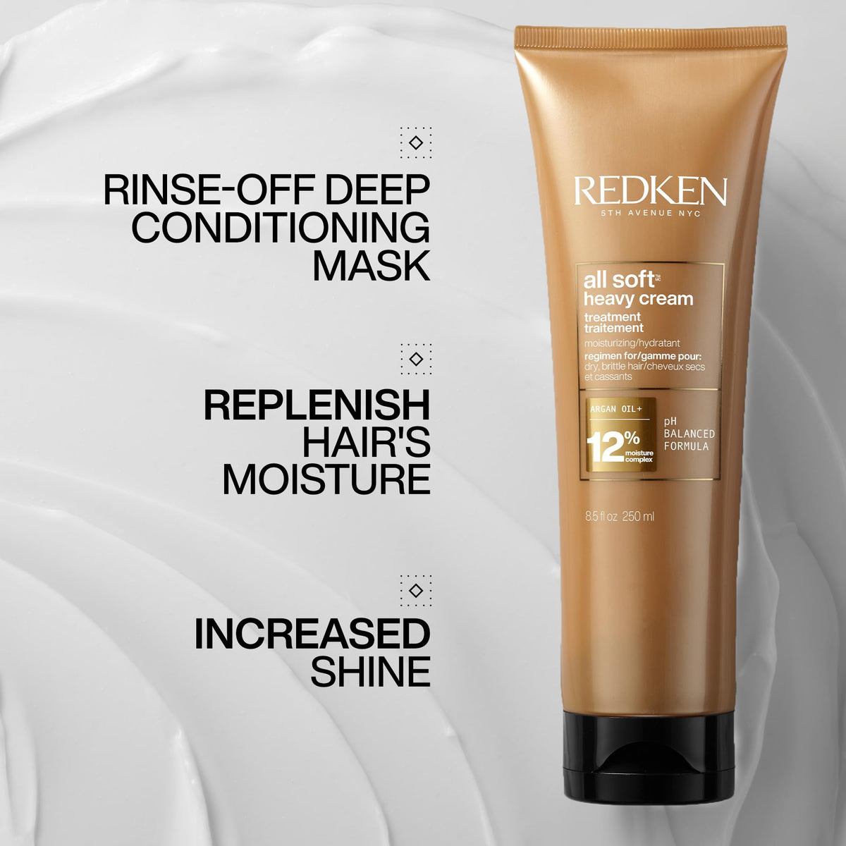 Redken All Soft Heavy Cream Deep Conditioning Hair Mask, 250 ml