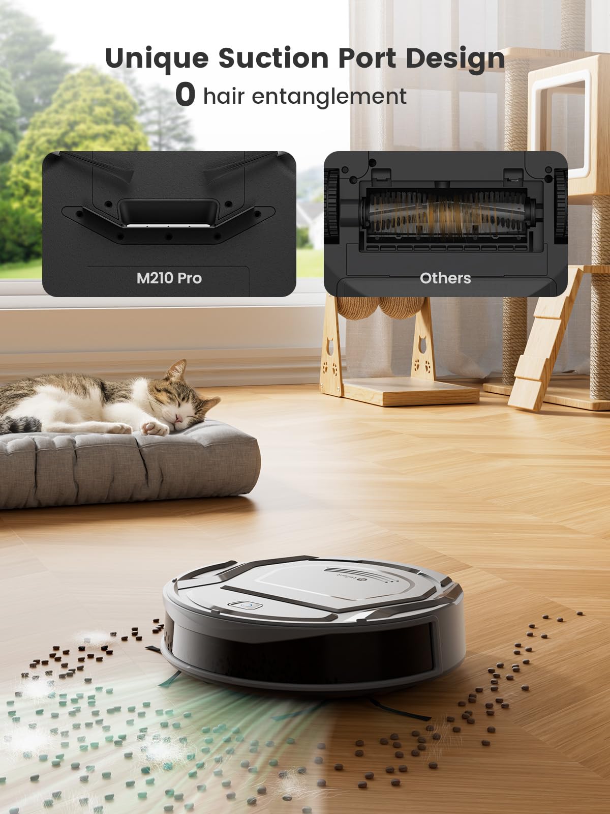 Lefant M210Pro Robot Vacuum Cleaner, 4000 Pa, 200 Min Runtime