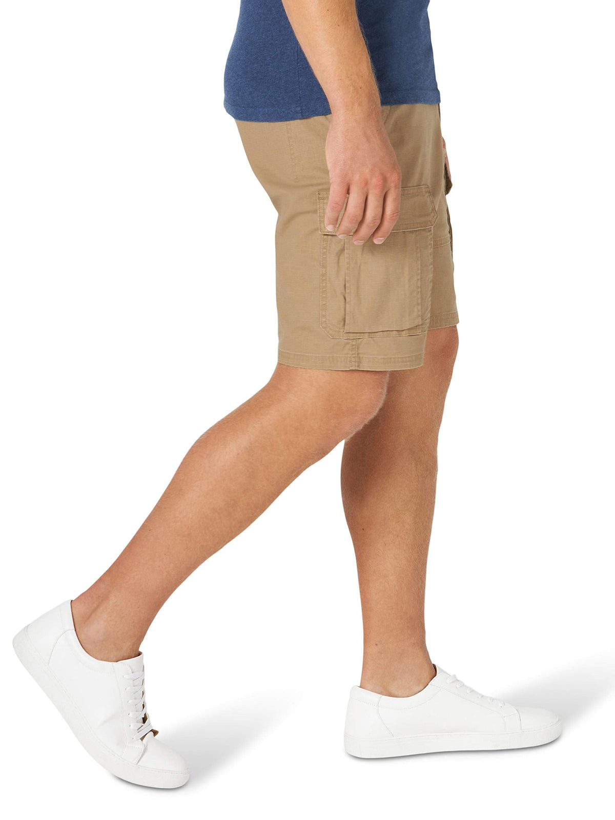 Wrangler Authentics Men's Cargo Stretch Short, Petrified Oak, 34