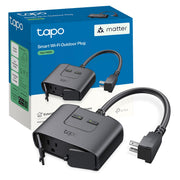 TP-Link Tapo P400M Matter Outdoor Smart Plug, 2 Outlets